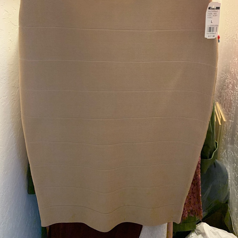 Gold/Tan bandage dress